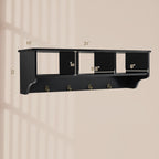 EntryDrop Wall Cubby + Hook Organizer