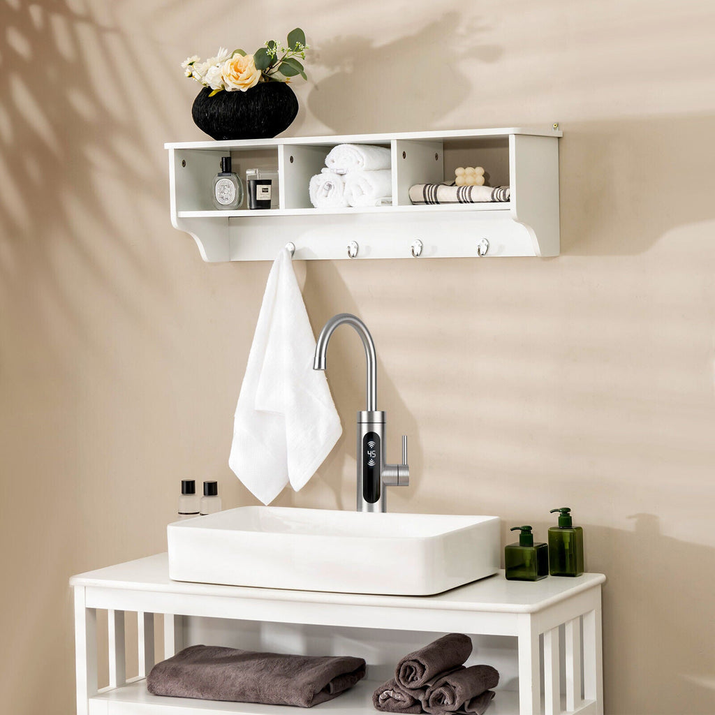EntryDrop Wall Cubby + Hook Organizer