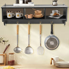 EntryDrop Wall Cubby + Hook Organizer