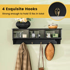 EntryDrop Wall Cubby + Hook Organizer