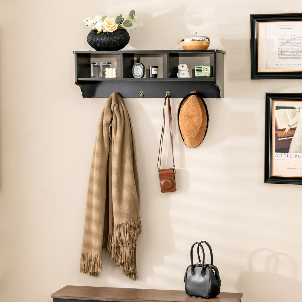 EntryDrop Wall Cubby + Hook Organizer