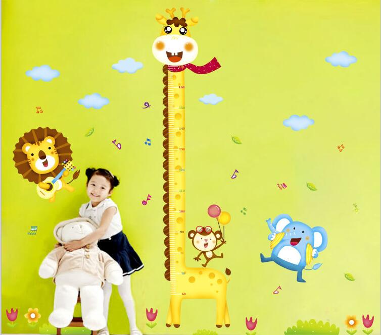 Giraffe Growth Chart Wall Decal — product view 4