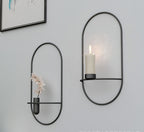 Geometric Metal Wall Candle Holder