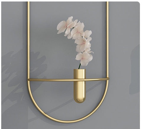 Geometric Metal Wall Candle Holder