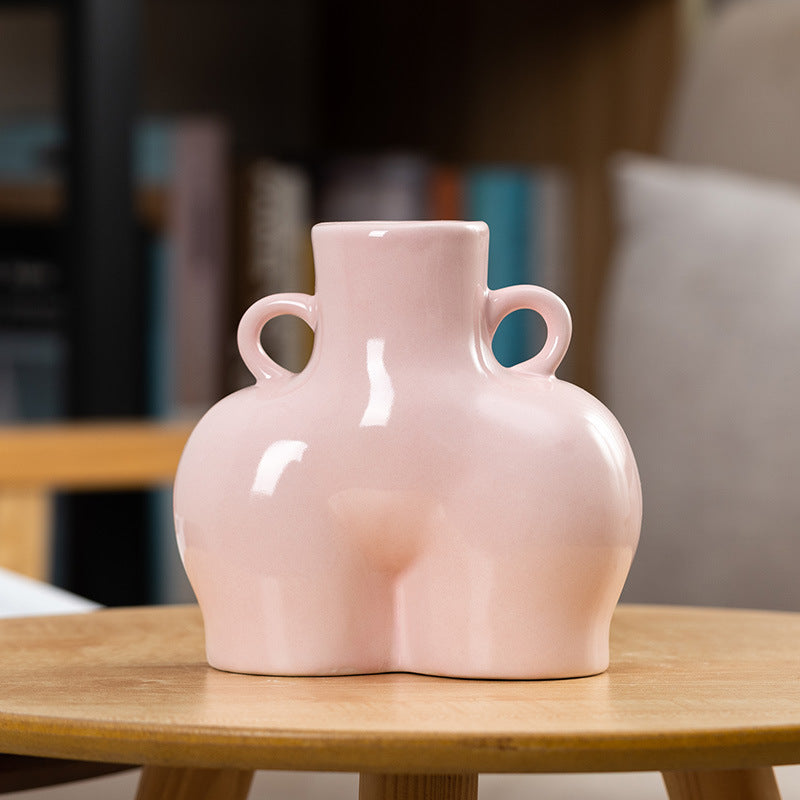 Sculpted Silhouette Decorative Vase