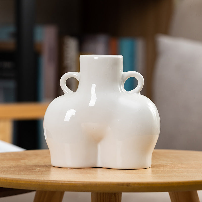 Sculpted Silhouette Decorative Vase
