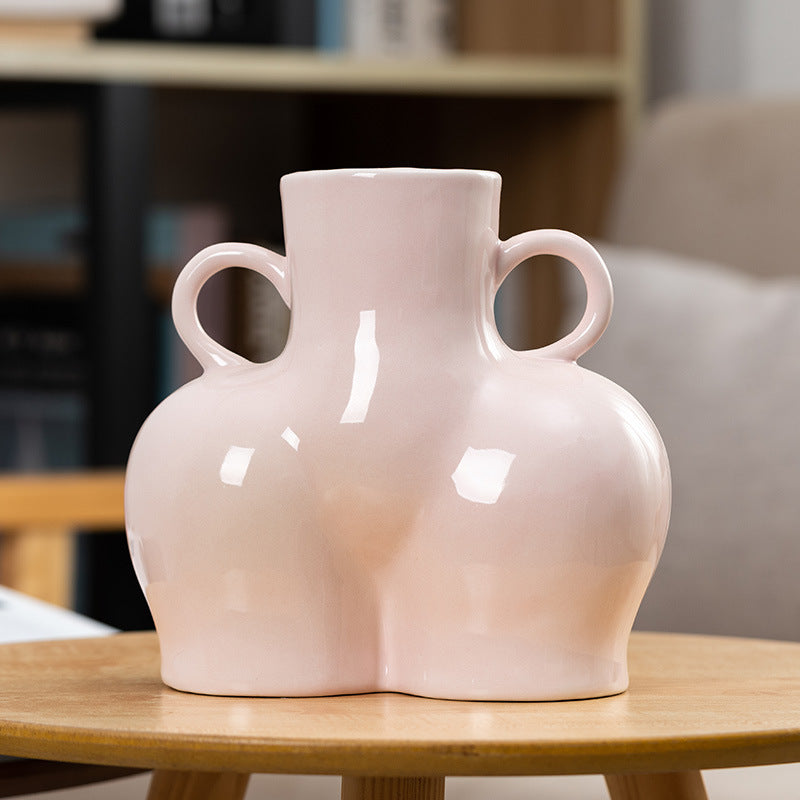Sculpted Silhouette Decorative Vase