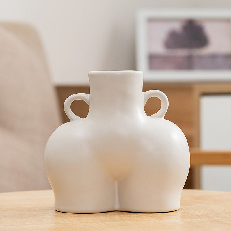 Sculpted Silhouette Decorative Vase