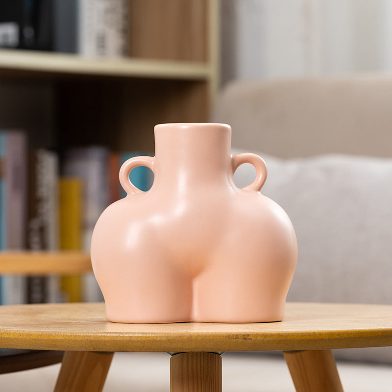 Sculpted Silhouette Decorative Vase