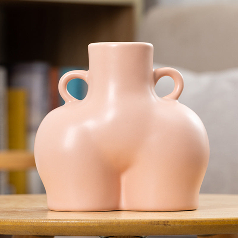 Sculpted Silhouette Decorative Vase