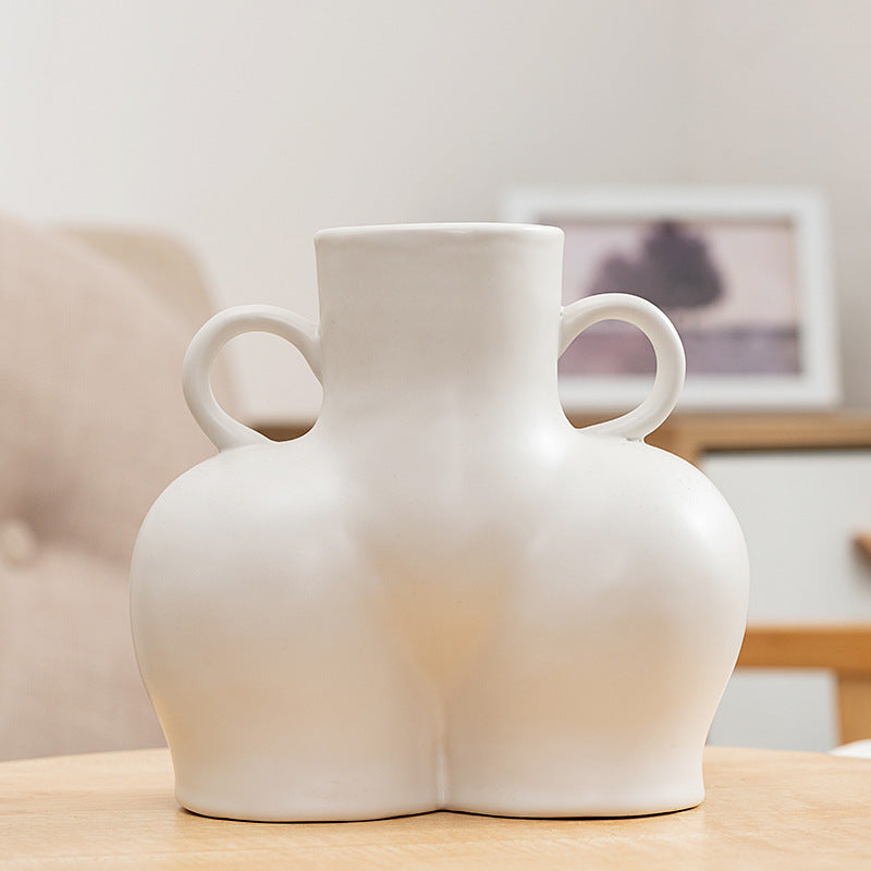 Sculpted Silhouette Decorative Vase