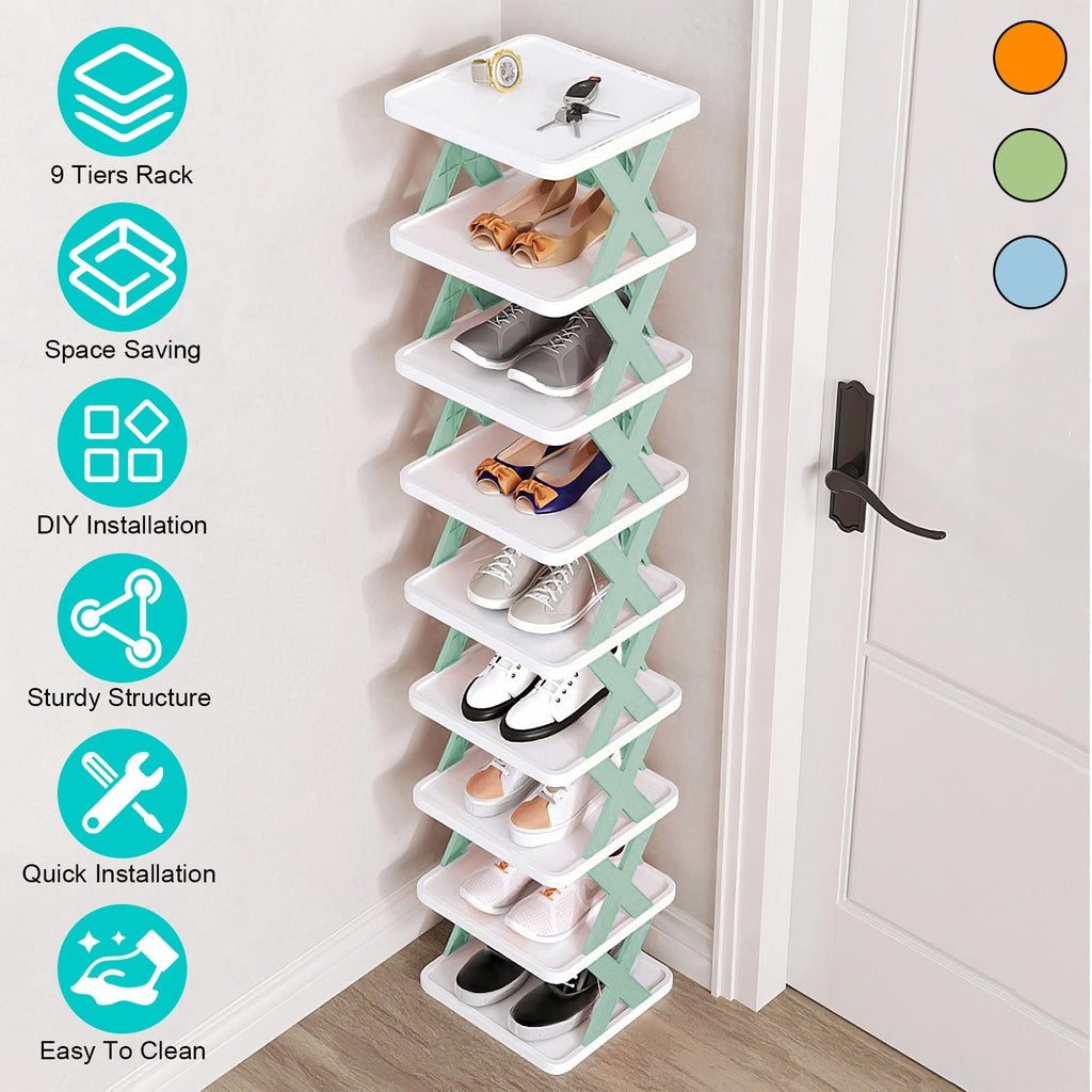 Slim 9-Tier Vertical Shoe Organizer — product view 8