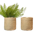 Woven Jute Planter Baskets — Set of 2