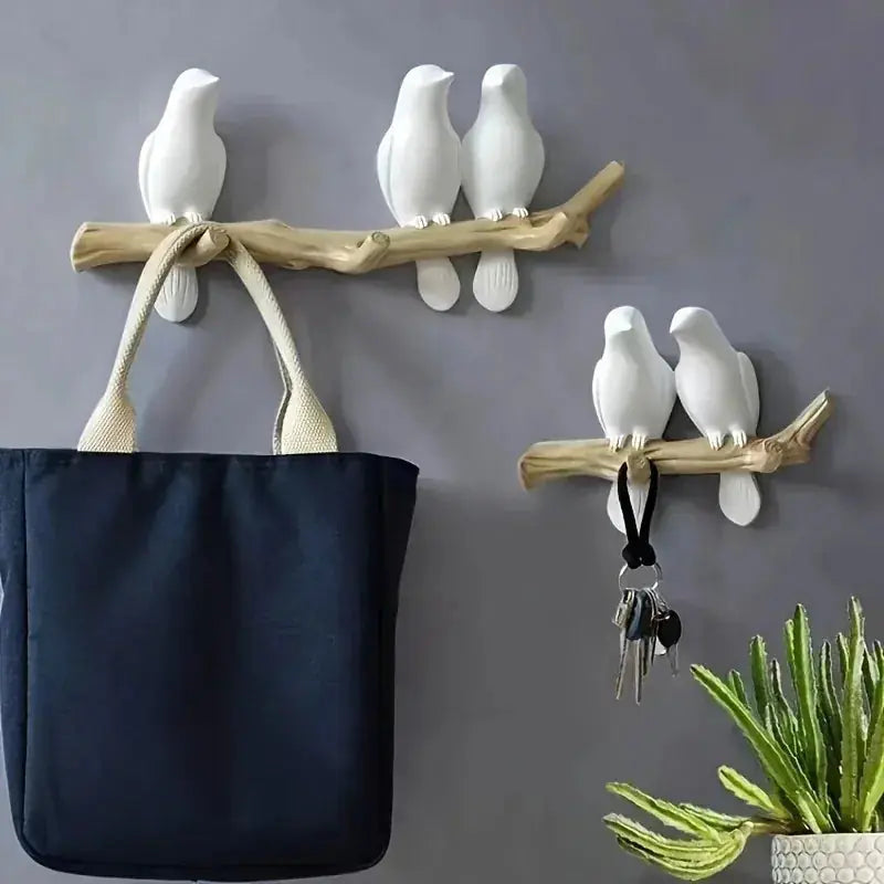 Nordic Bird Branch Wall Hooks