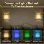 Wireless Magnetic Wall Sconces — Set of 2