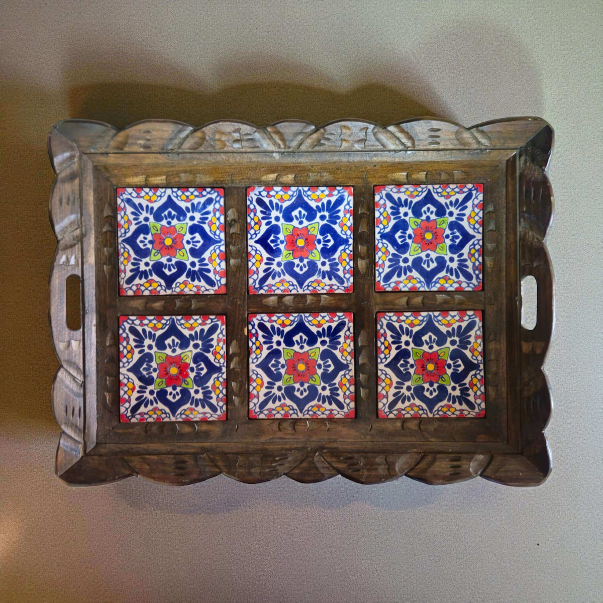Talavera Tile Serving Tray