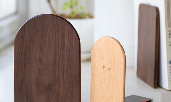 Solid Beechwood Bookend