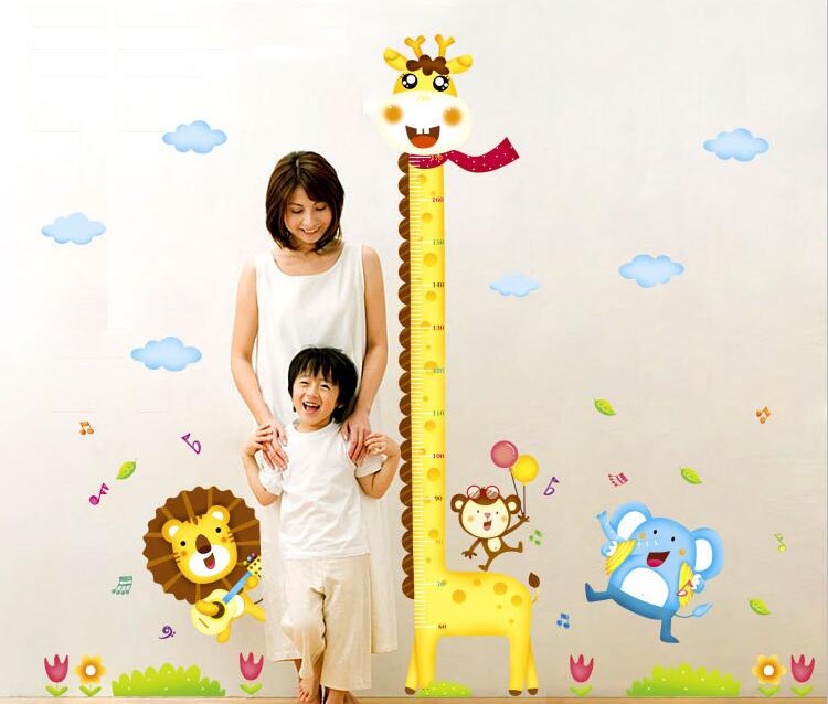 Giraffe Growth Chart Wall Decal — product view 2