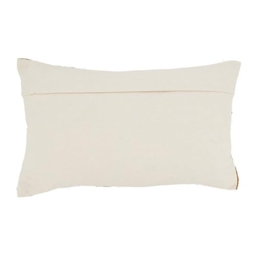 Rust Plaid Woven Pillow Cover