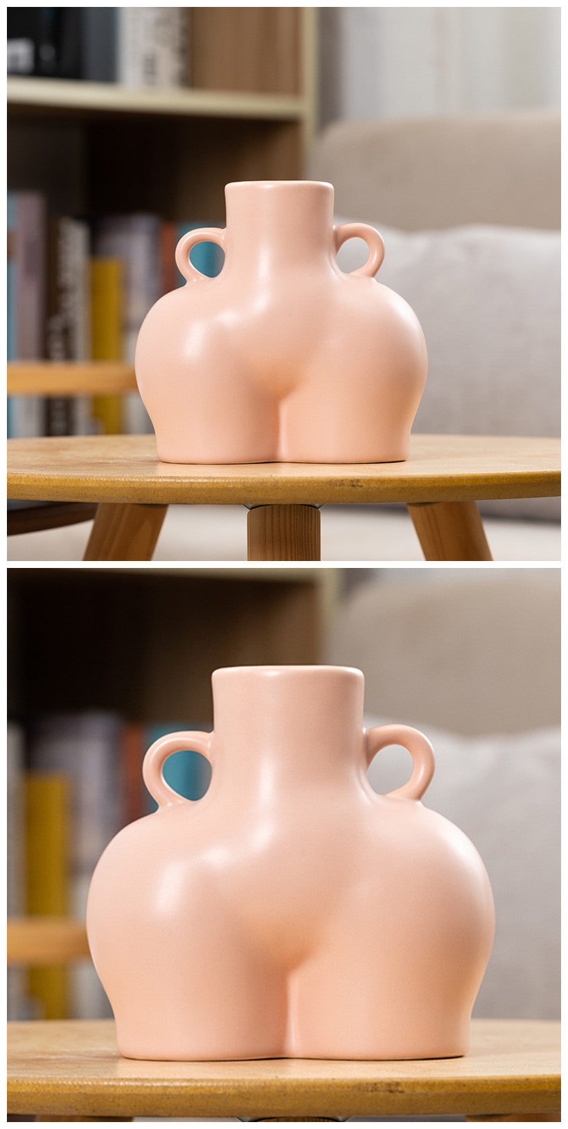 Sculpted Silhouette Decorative Vase