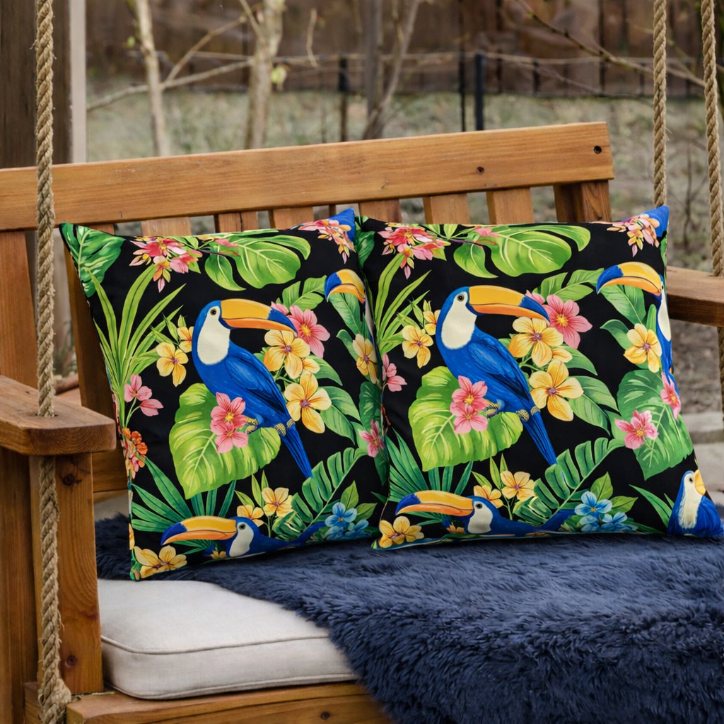 Waterproof Outdoor Throw Pillows — Set of 2