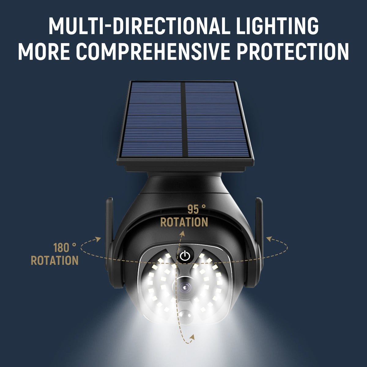 SolarSense Outdoor Motion Wall Light