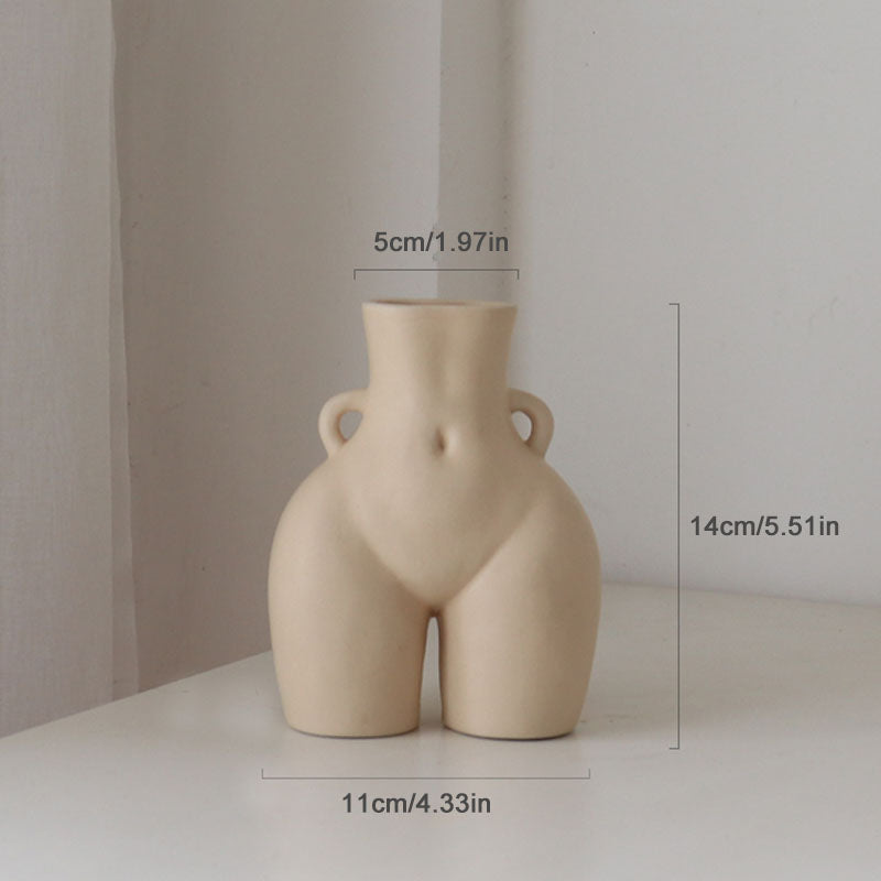 Sculpted Silhouette Decorative Vase