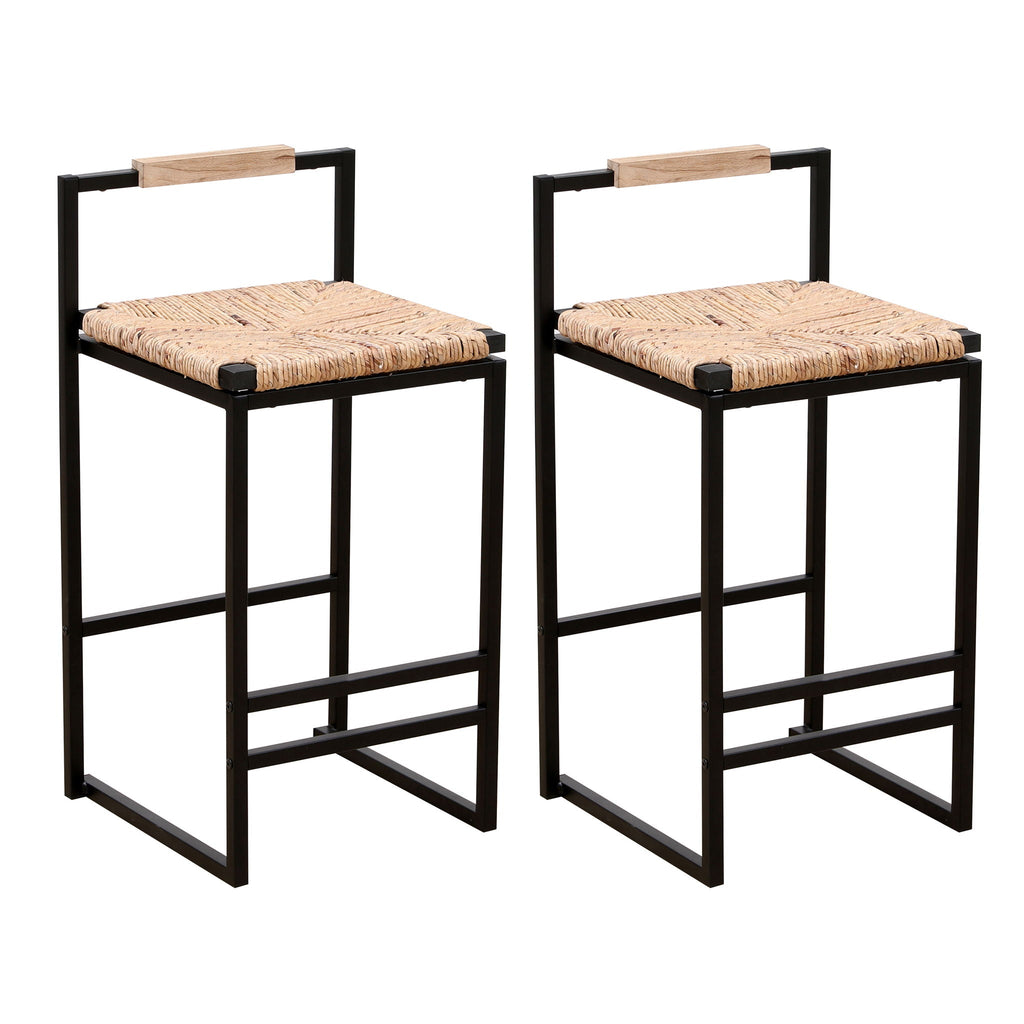 Water Hyacinth Counter Stools — Set of 2