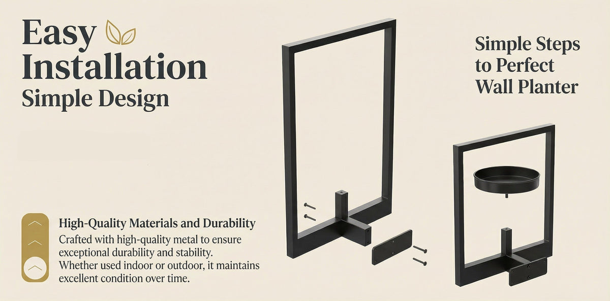 Window-Frame Plant Display Shelf — Set of 2