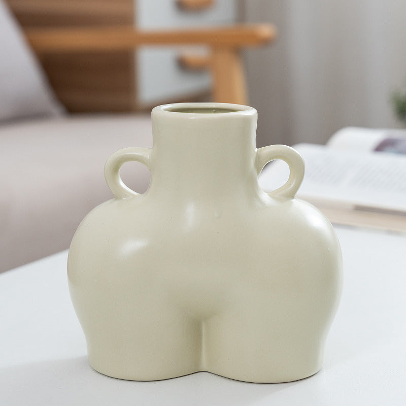 Sculpted Silhouette Decorative Vase