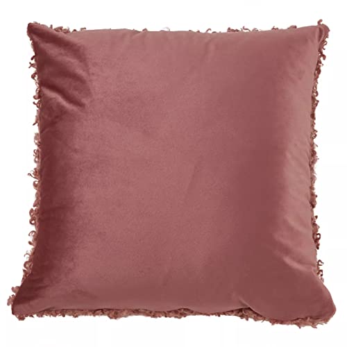 Ivory Faux-Lamb Fur Accent Pillow