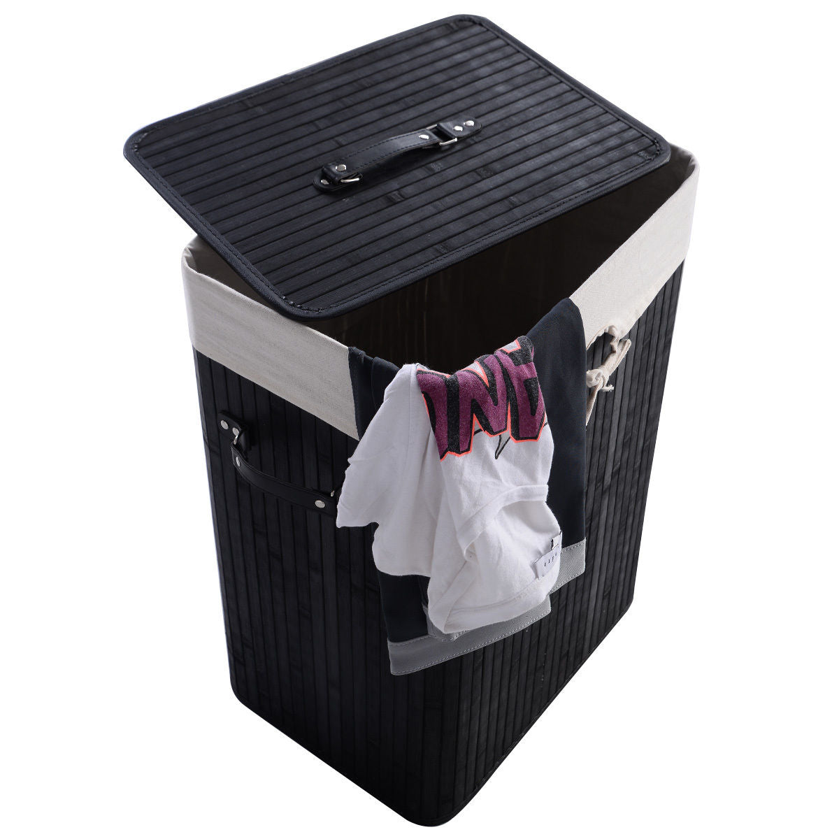 Bamboo Laundry Hamper with Lid