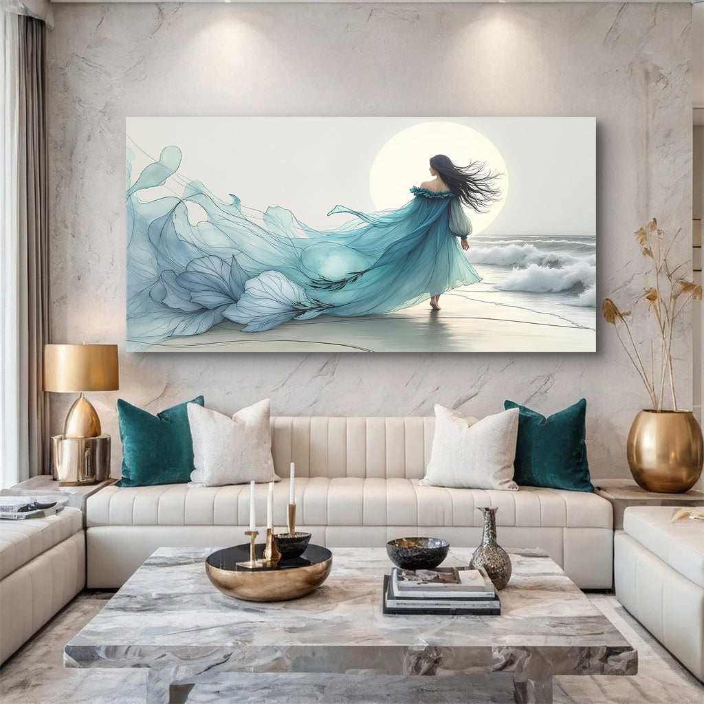 Ocean Motion Abstract Canvas