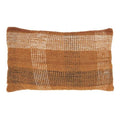 Rust Plaid Woven Pillow Cover