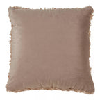 Ivory Faux-Lamb Fur Accent Pillow