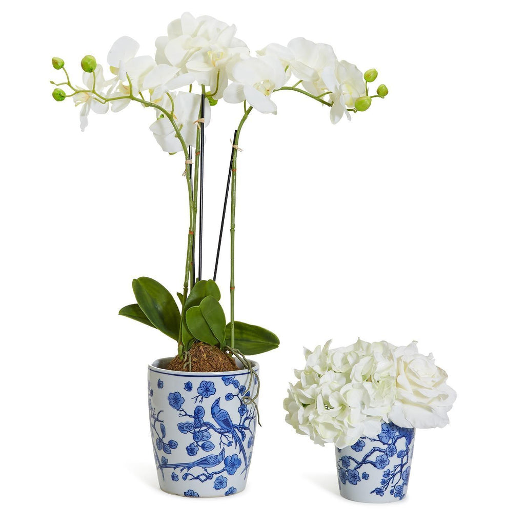 Blue & White Chinoiserie Porcelain Vase