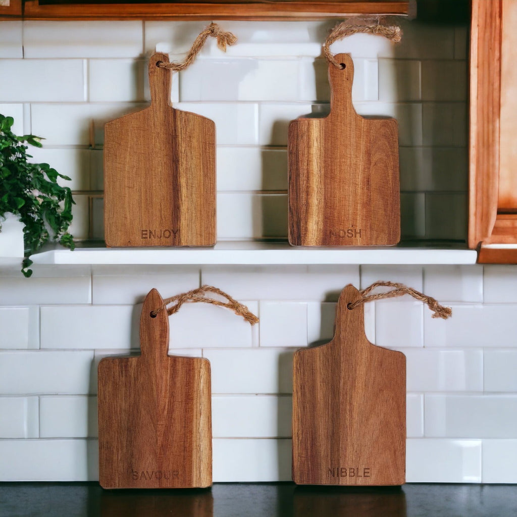 Mini Acacia Charcuterie Boards — Singles or Set of 4