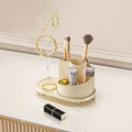 Rotating Makeup Organizer with Jewelry Storage