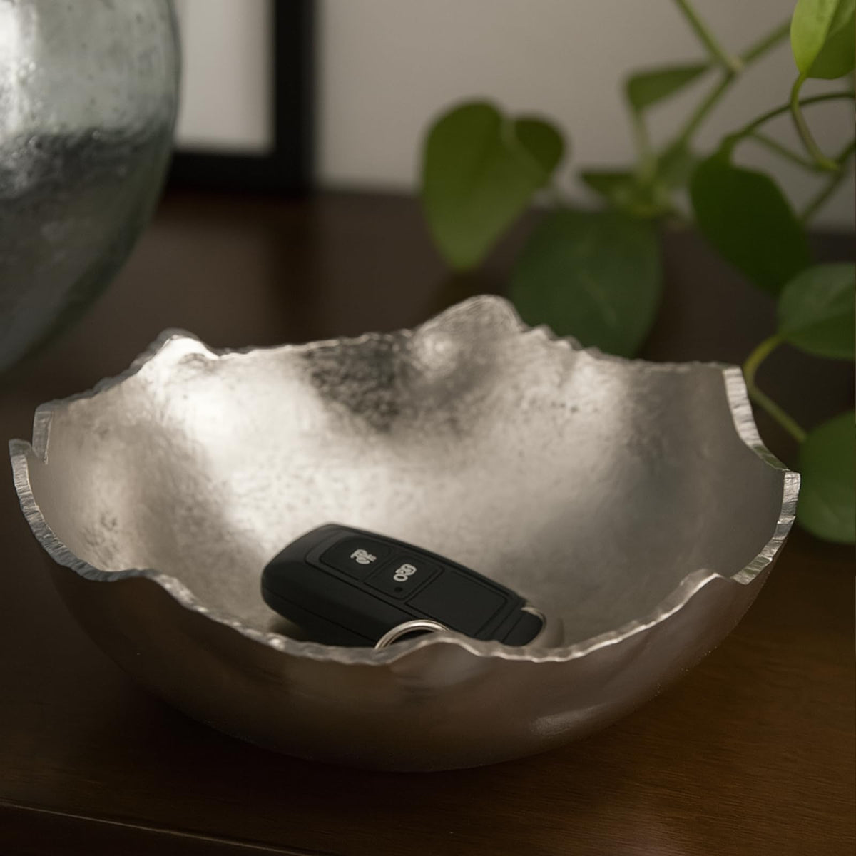 Silver Moon Hammered Centerpiece Bowl