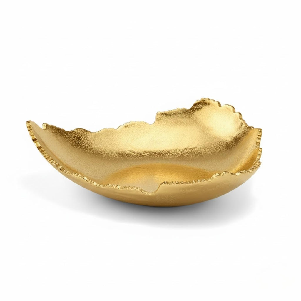 Gold Hammered Centerpiece Bowl
