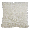 Ivory Faux-Lamb Fur Accent Pillow