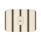 Le Bain Striped Bath Mat — Brown