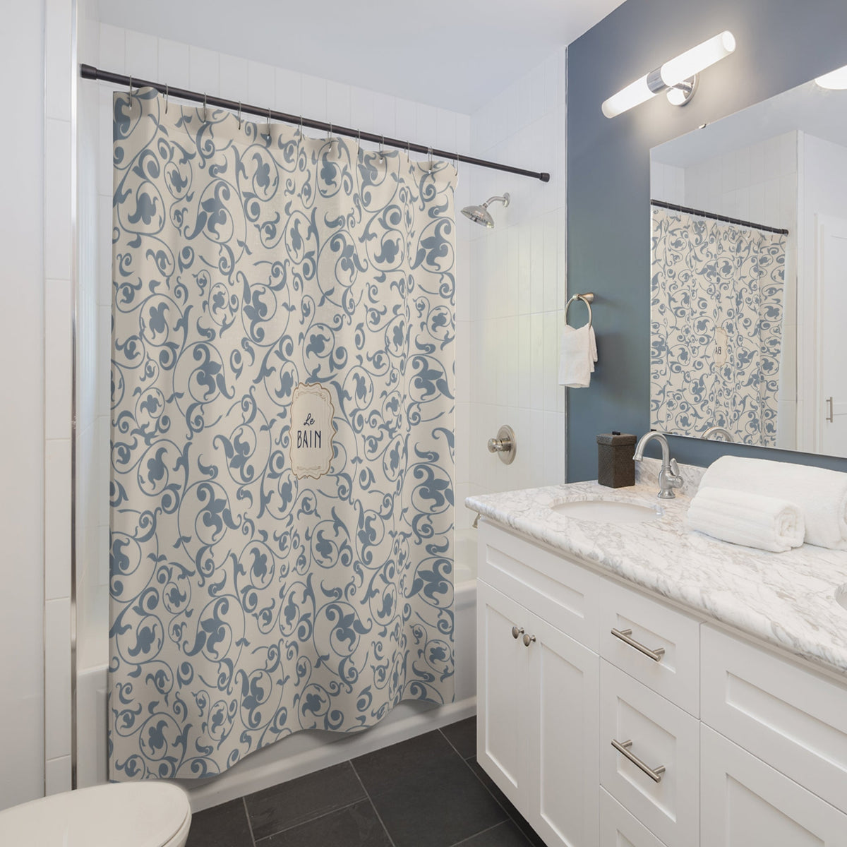 Le Bain Floral Shower Curtain