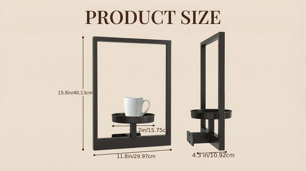 Window-Frame Plant Display Shelf — Set of 2