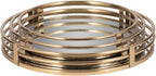 Gold Mirrored Trays — Set of 3