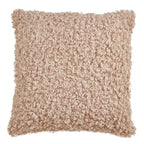 Ivory Faux-Lamb Fur Accent Pillow