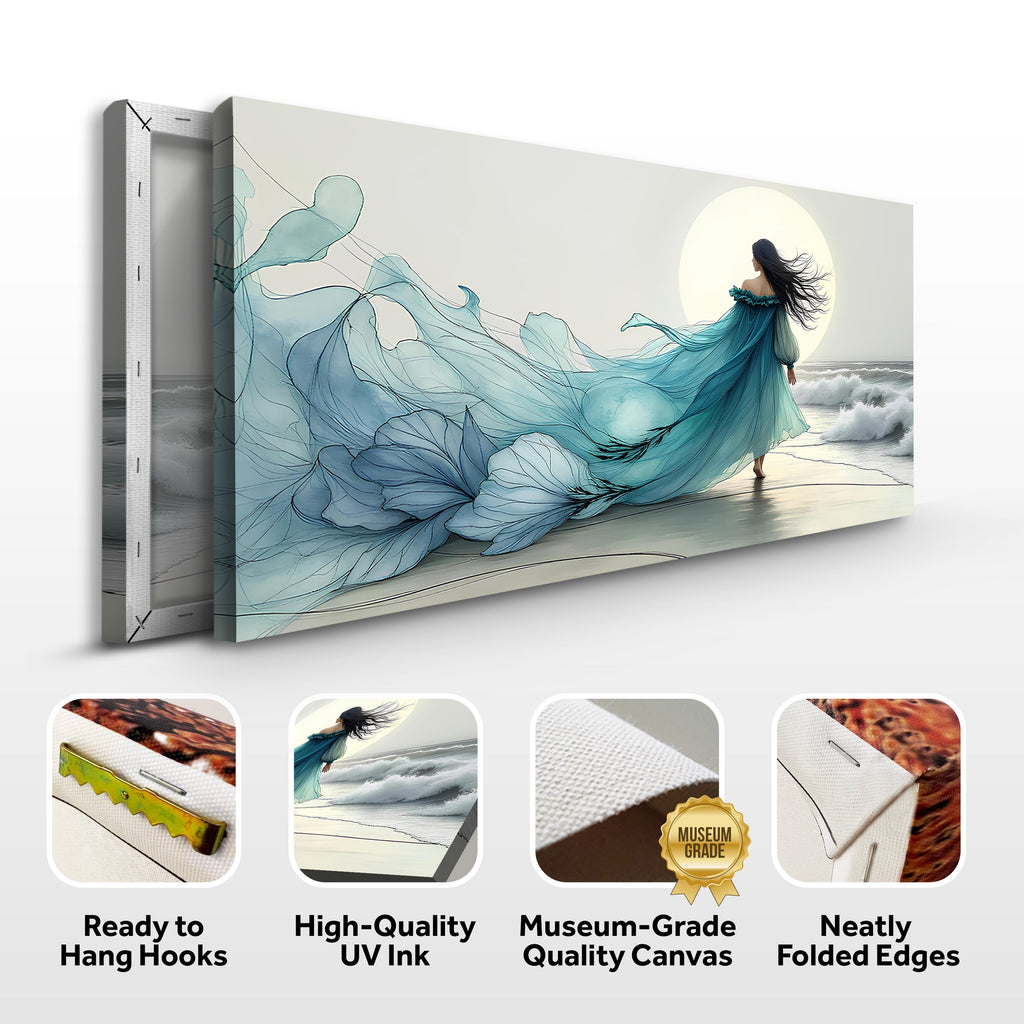 Ocean Motion Abstract Canvas