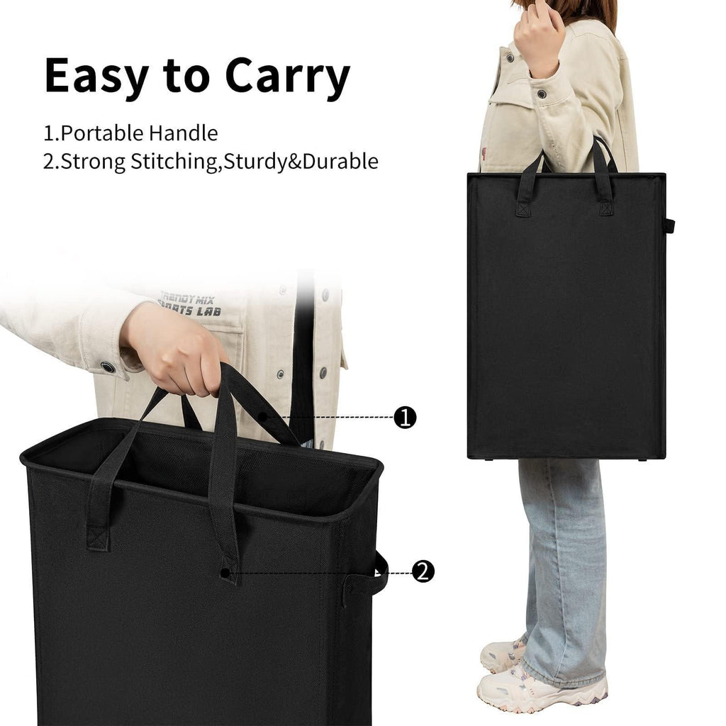 SlimSpace 45L Rolling Laundry Hamper