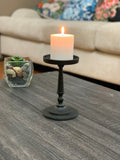 Matte Black Pillar Candle Holder