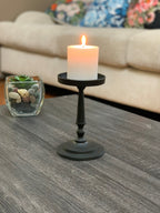 Matte Black Pillar Candle Holder